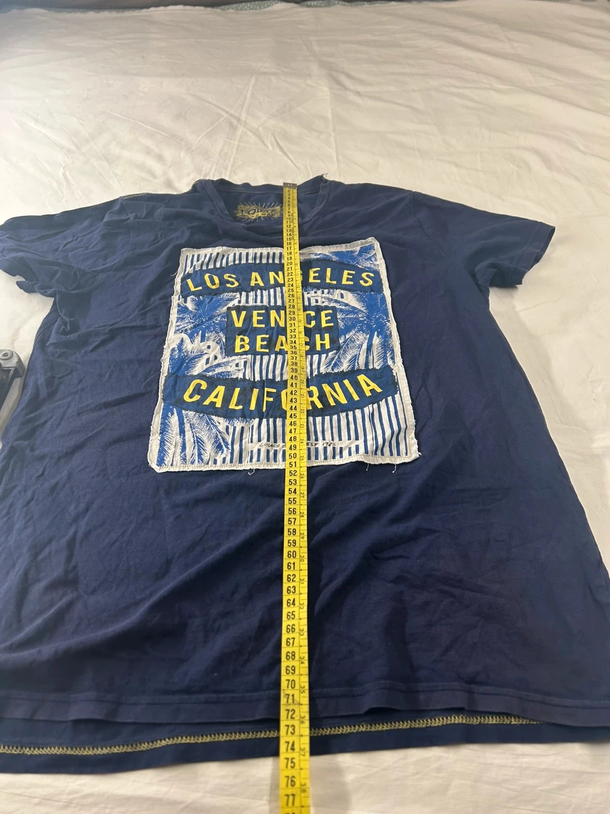 Camiseta azul marino con motivos vintage Celio – photo 7
